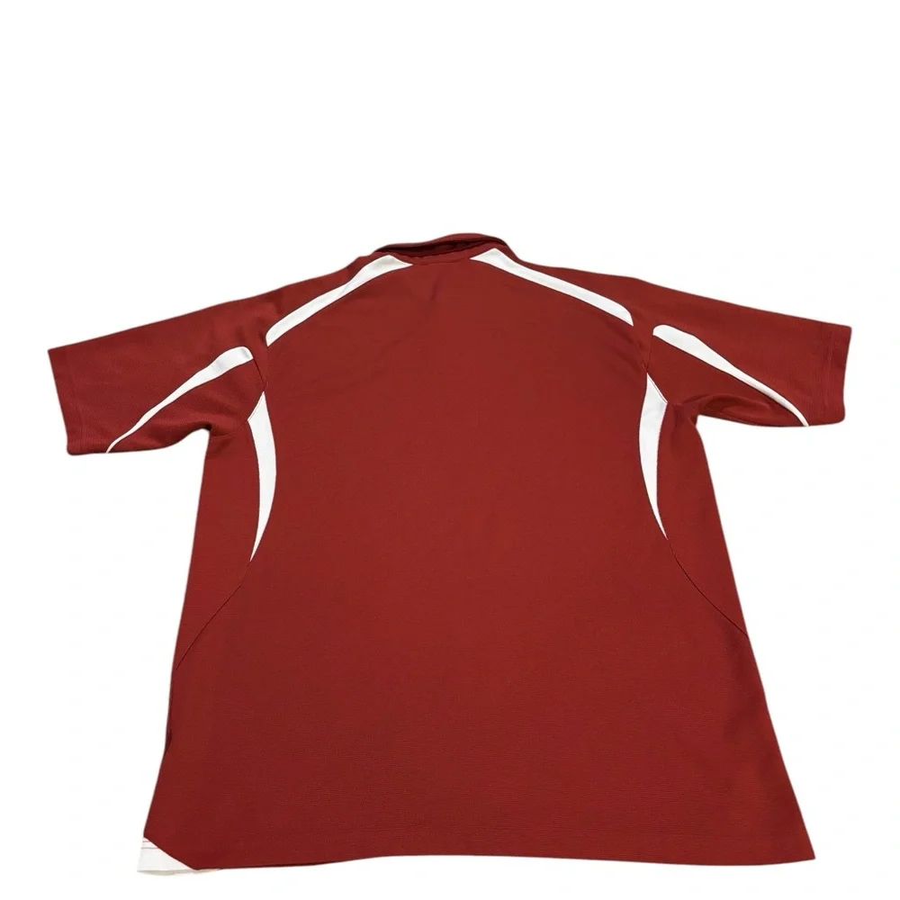 Nike Oklahoma Sooners Polo Shirt Mens XL Red Dri‎ Fit Short Sleeve Football